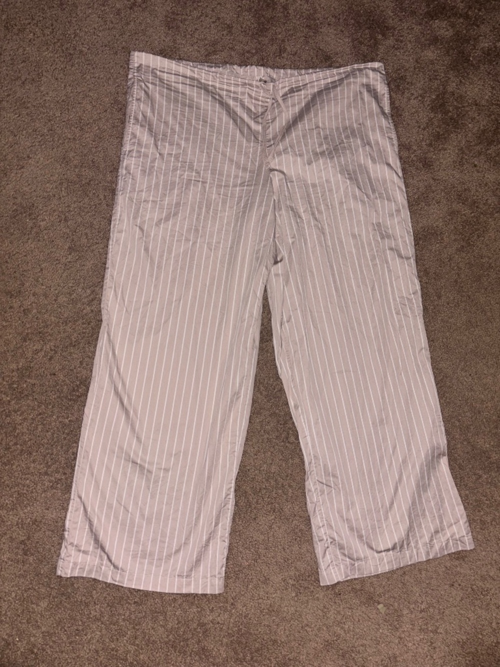 SKIMS Striped Wide-Leg Drawstring Pants
